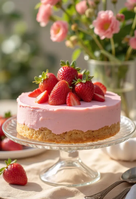 Torta s pjenom od jagoda s voćem