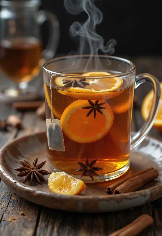 Začinjeni chai cider u šalici