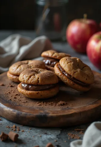 Linzeri s jabukom i čokoladom posluženi
