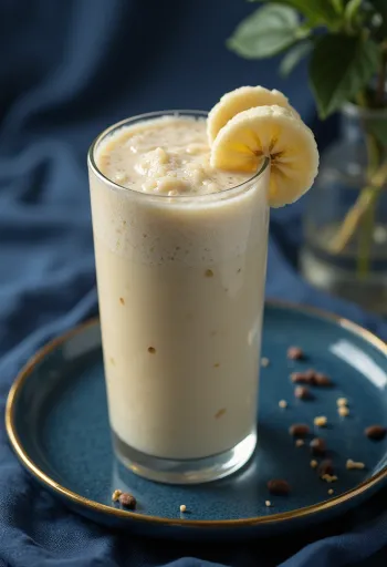 Smoothie od banane u visokoj čaši