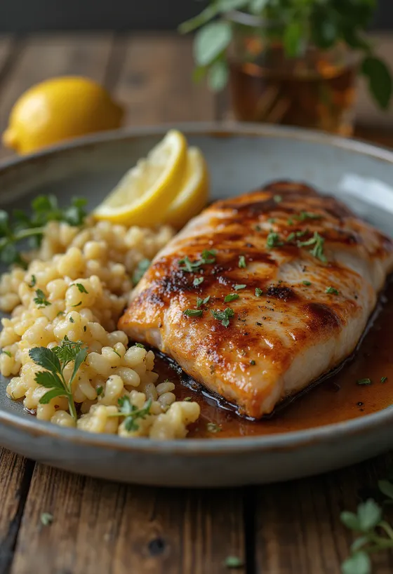 BBQ dimljena pastrva servirana