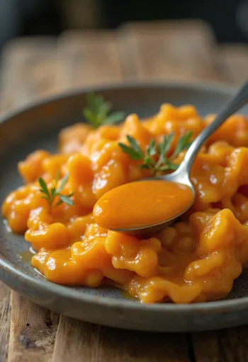 Kremasti umak od maslaca i paprike preliven preko mesa