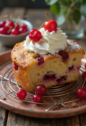 Torta s ribizlom i cimetom poslužena na kriške