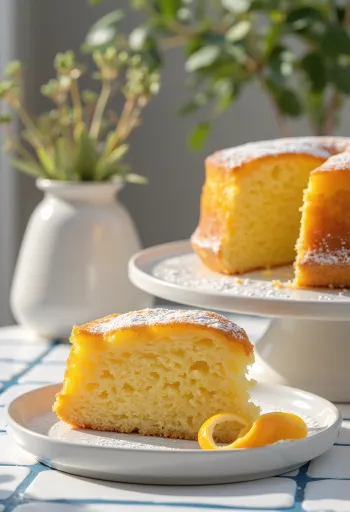 Torta od naranče servirana