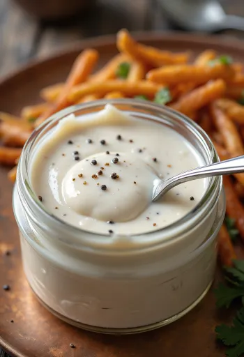 Alabama bijeli barbecue umak poslužen s piletinom sa žara