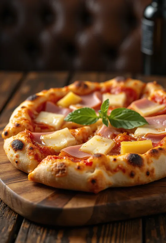 Hawaiian pizza s ananasom i šunkom