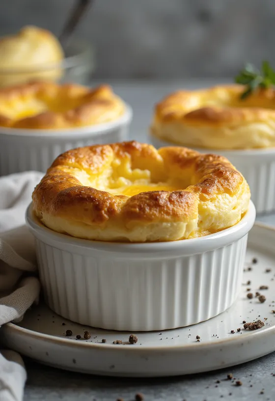Sufle s gauda sirom poslužen
