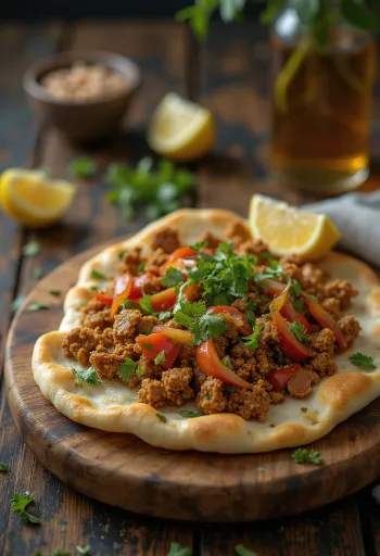 Lahmacun poslužen