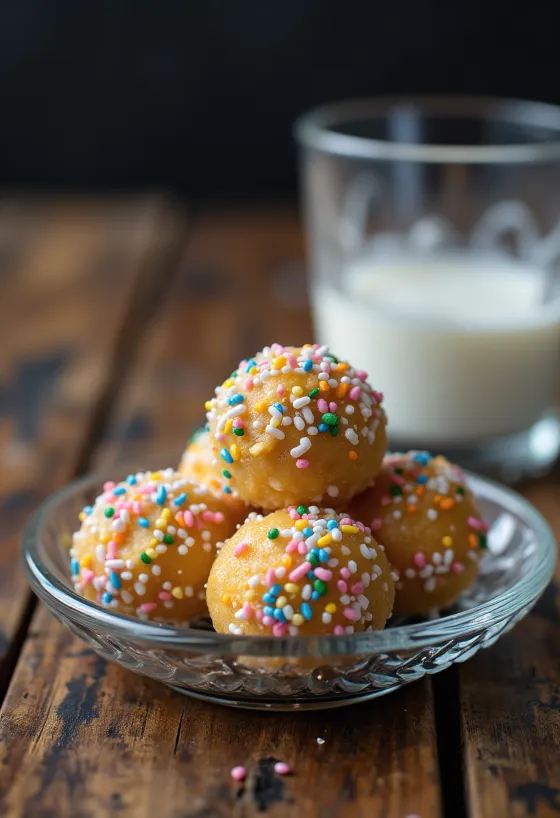 Punč kuglice uvaljane u šarene mrvice