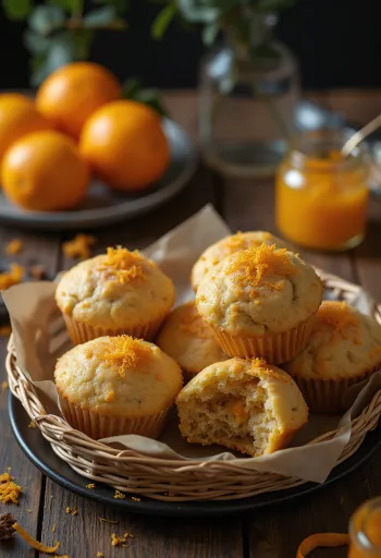 Muffini s kestenom i narančom posluženi