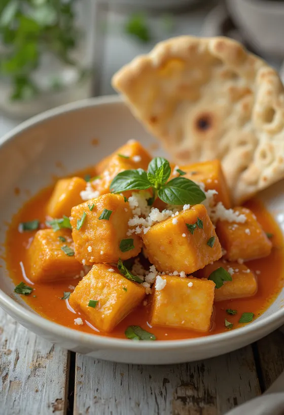 Tofu u crvenom curry umaku s korijanderom