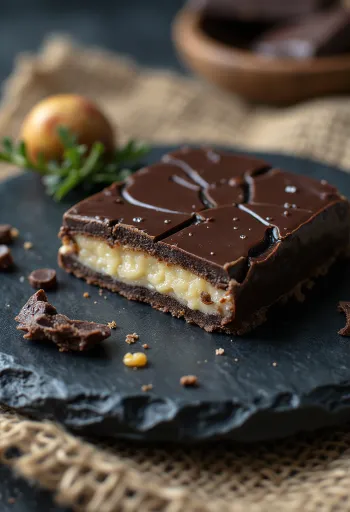 Túró Rudi s čokoladnom glazurom, poslužen ohlađen.