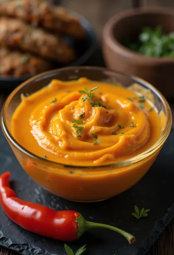 Servirani umak od paprike i vrhnja