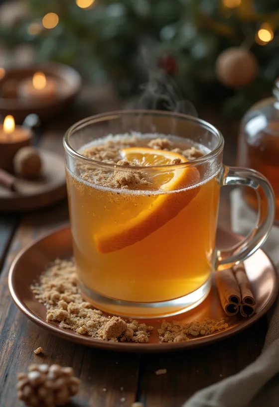 Cider s muškatnim oraščićem u šalici