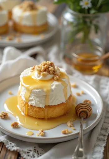 Torta s grčkim jogurtom u elegantnom posluživanju