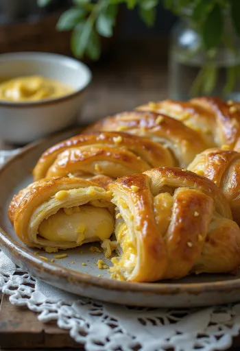 Burek s piletinom i senfom pečen do zlatnosmeđe boje
