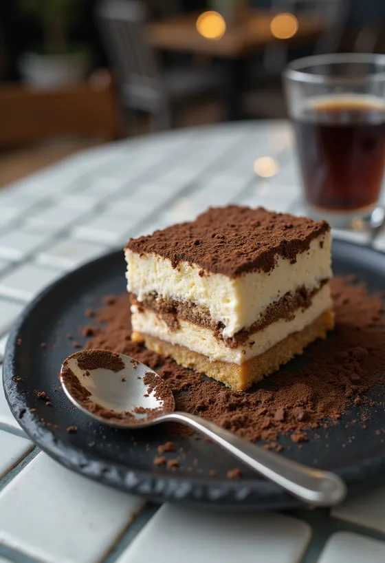 Pjenasta tiramisu torta posuta kakaom