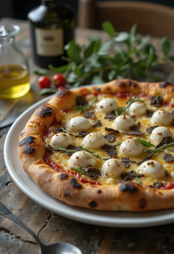 Pizza al Tartufo s tartufima i talijanskim sirevima