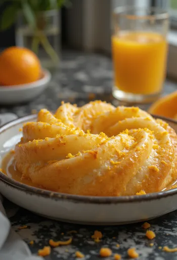 Revani sa sirupom od naranče, zlatnosmeđe kolač od griza narezan, preliven svježim sirupom