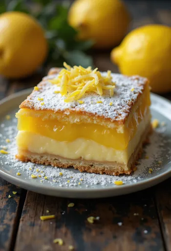 Limun kocke ukrašene šećerom u prahu