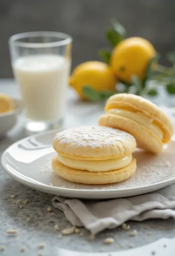 Linzeri s limunom i vanilijom servirani