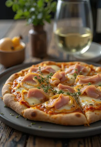 Pizza alla Messinese s tunom i lukom