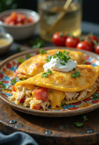 Svježe pripremljena meksička gordita punjena grahom i sirom