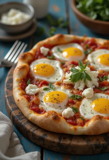 Pizza alla Norma sa sicilijanskim patlidžanom i ricottom