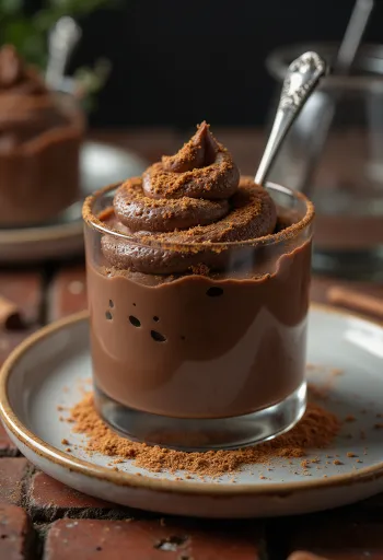 Čokoladni mousse s cimetom u čašama