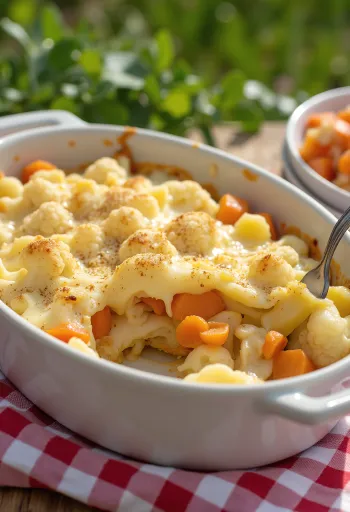 Složenac od cvjetače i povrća poslužen