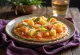 Svježe pečena pizza s tropskim voćem