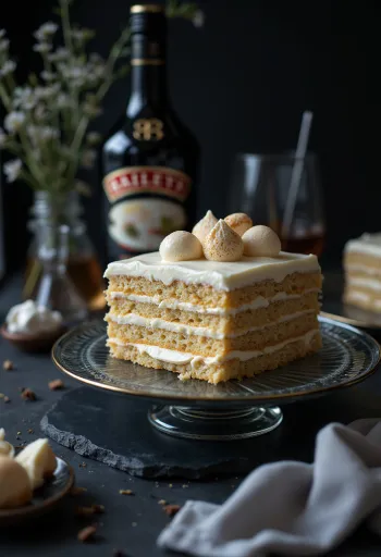 Kremasta Baileys torta servirana