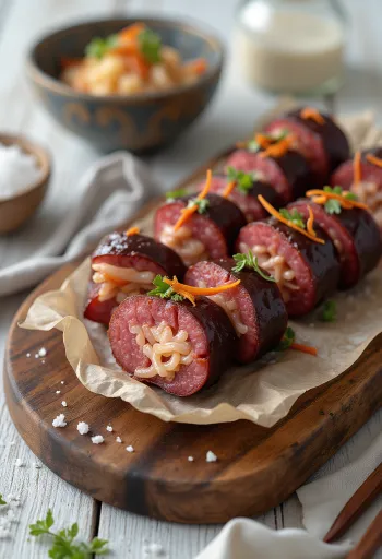 Korejski sundae, sa svinjetinom i rižinim rezancima