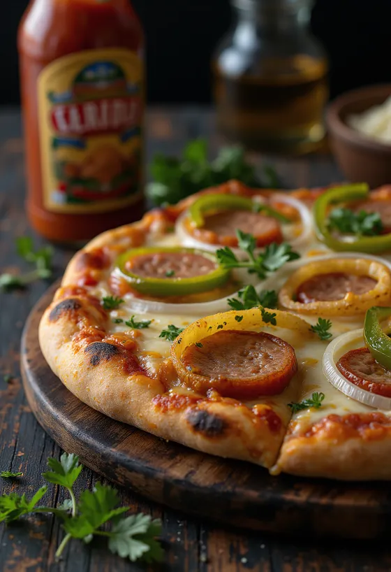 Pizza Carioca s brazilskim sirom i dimljenom kobasicom