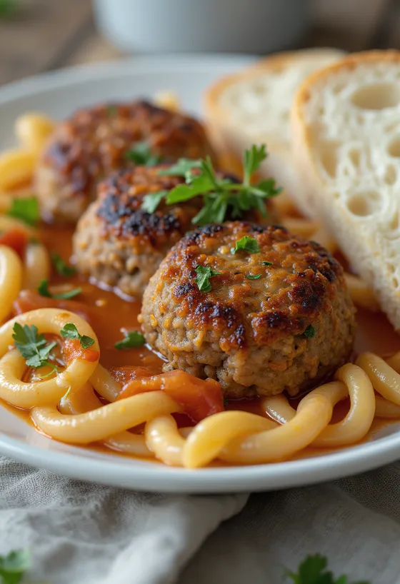 Faširanci s hrskavom koricom, napravljeni od sočnog mljevenog mesa