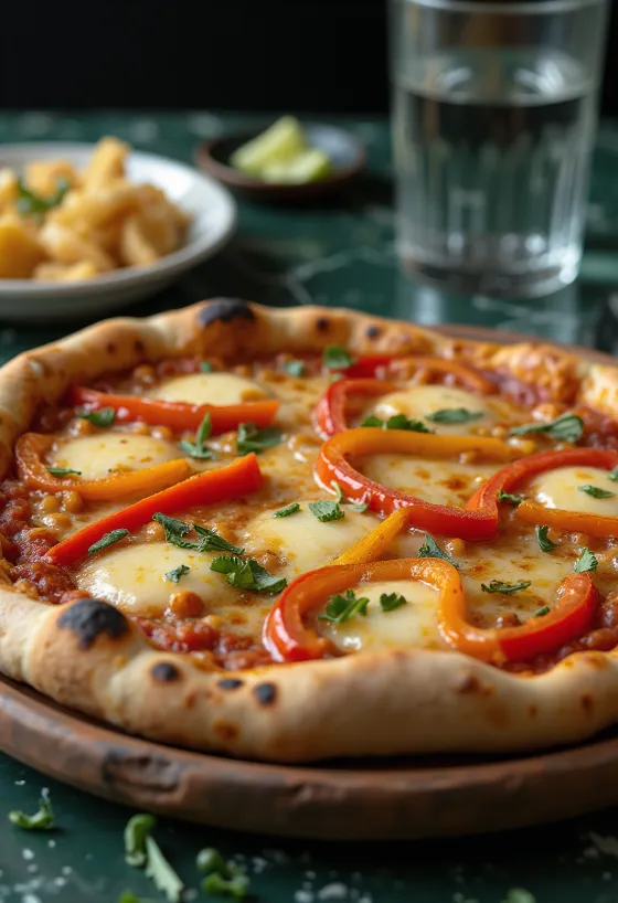 Pizza Chilena poslužena