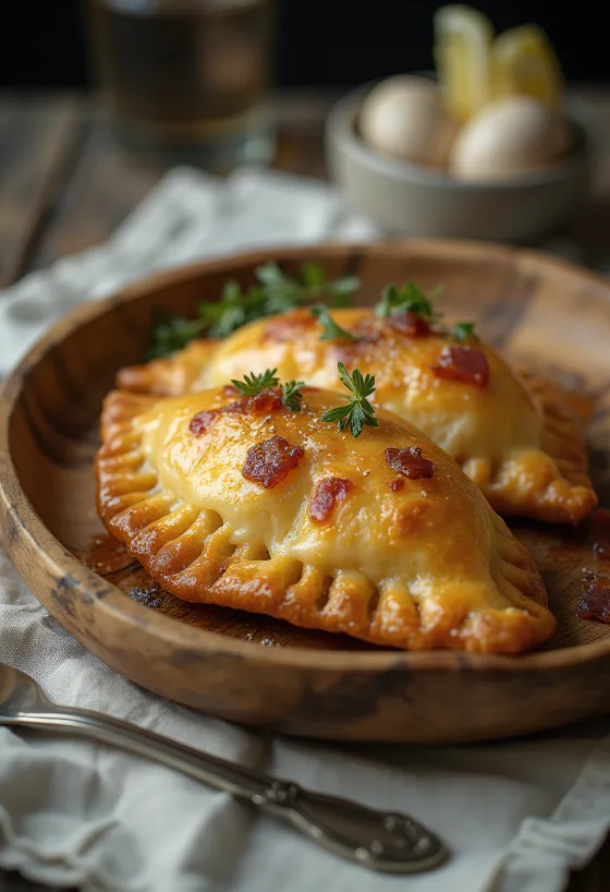 Empanada sa slaninom i krem sirom s hrskavim tijestom