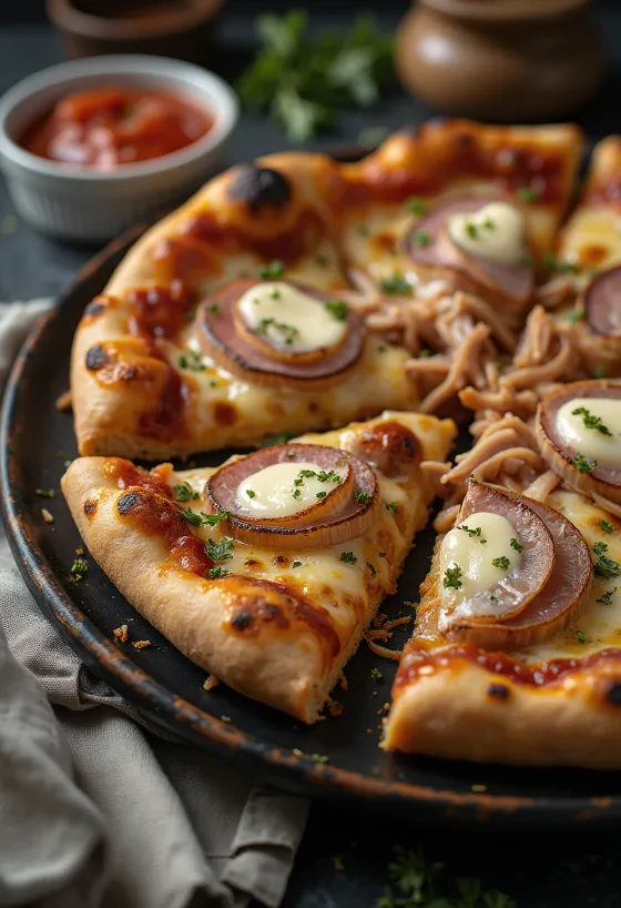 Pizza Cubana poslužena