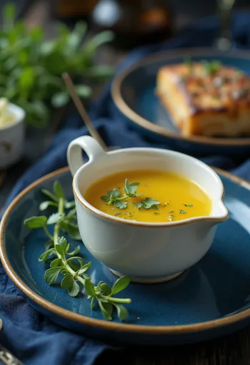 Serviran umak od maslaca s medom i estragonom