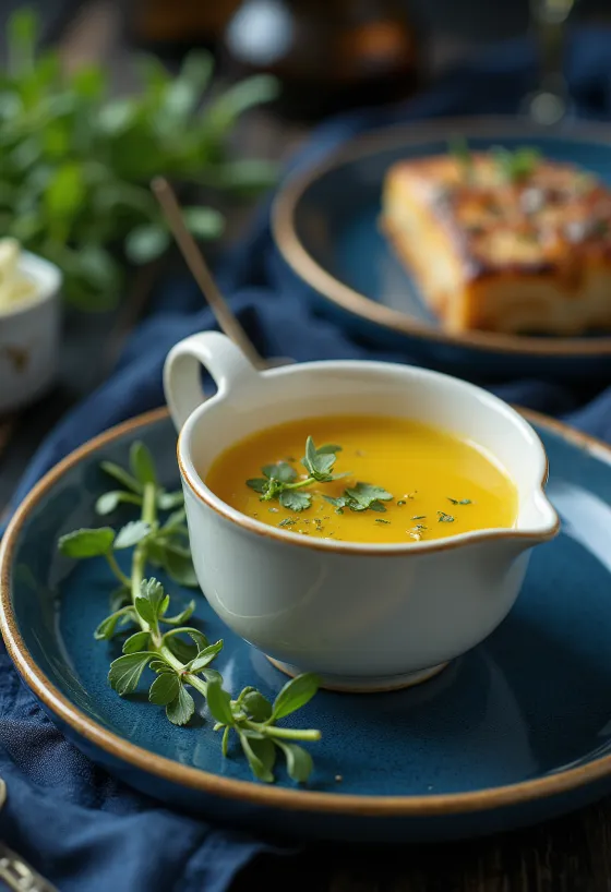 Serviran umak od maslaca s medom i estragonom