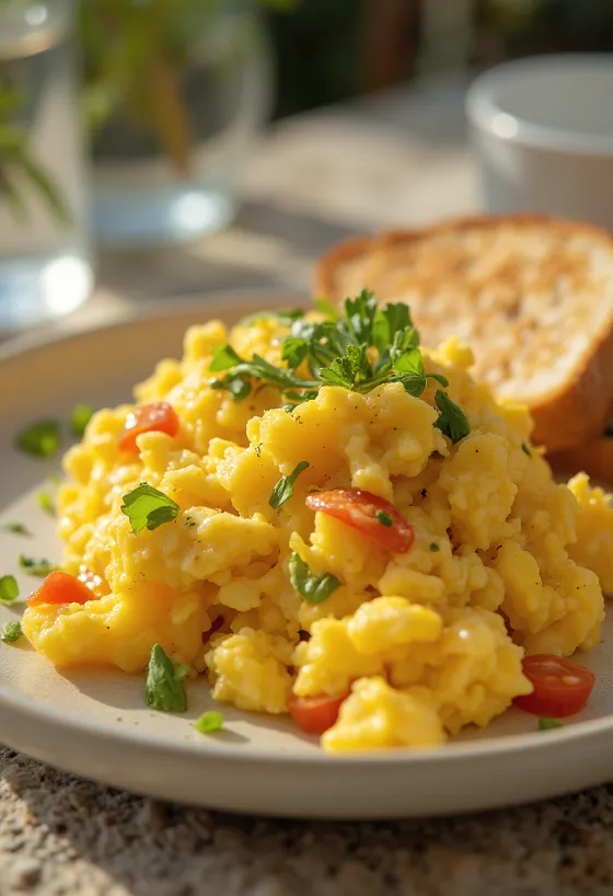 Tofu kajgana s kurkumom i svježim povrćem