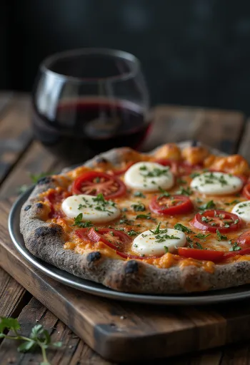 Pizza di Grano Arso od spaljenog žita i talijanskim sirevima