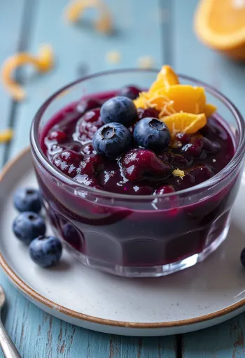 Gusti umak od borovnica i naranče s komadićima voća