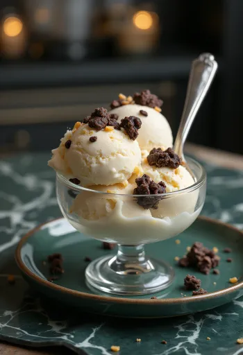 Crunch Ice Cream sladoled poslužen