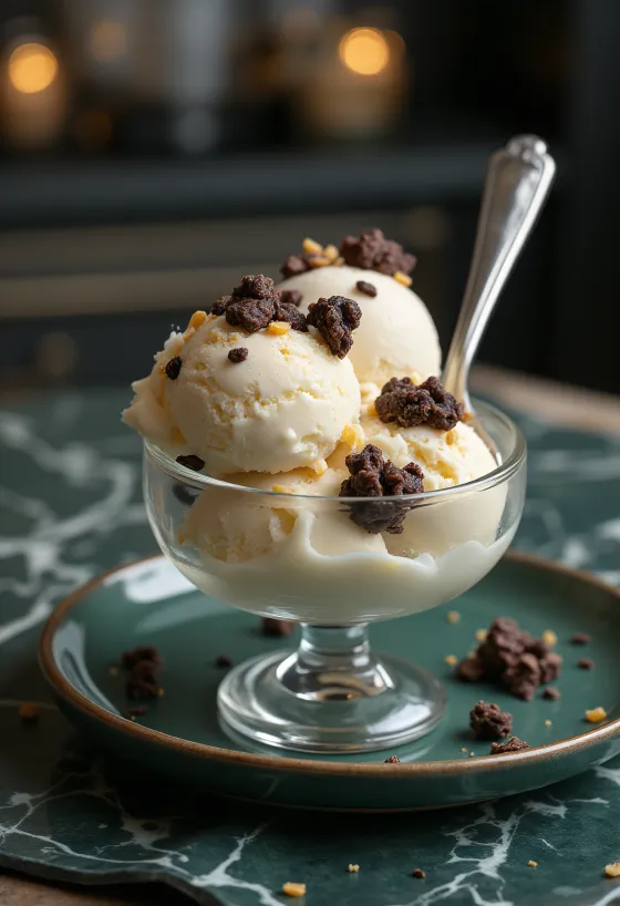 Crunch Ice Cream sladoled poslužen