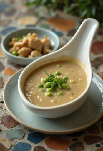 Začinjeni umak od zelenog papra poslužen