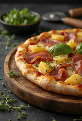 Mesna Havajska pizza s extra šunkom i slaninom