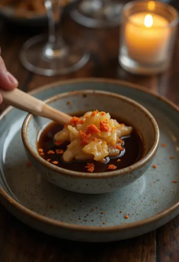 Gusta i sjajna azijska glazura od đumbira u zdjelici