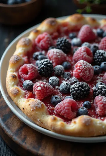 Pizza ai Frutti di Bosco sa svježim šumskim voćem
