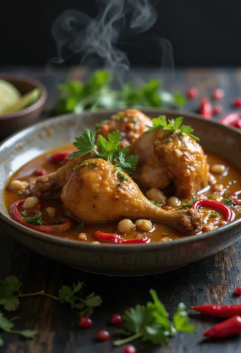 Satsivi piletina poslužena s umakom od oraha